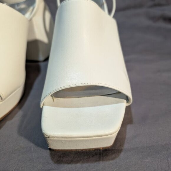 Circus NY by Sam Edelman Women's Miranda Two Piece Platform Sandals - White 9.5 - Picture 3 of 14